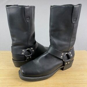 Dingo Dean mens Harness Boots 11M Biker Leather Snoot Toe Western Cowboy  M